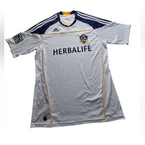 LOS ANGELES GALAXY 2010 2011 HOME FOOTBALL SHIRT SOCCER JERSEY ADIDAS